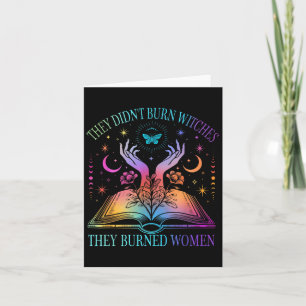 Tarjeta No Quemaron Brujas Quemaron Mujeres Brujas 