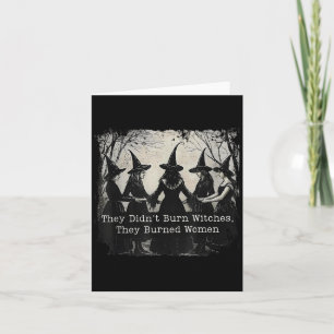 Tarjeta No Quemaron Brujas Quemaron Mujeres Hallowee