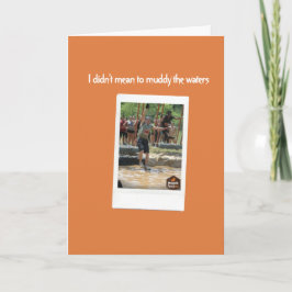 Tarjeta No quise enturbiar las aguas, lo siento