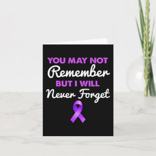 Tarjeta No Recuerda Que Nunca Olvidaré El Alzheimer