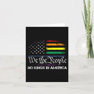 Tarjeta No Reyes En Estados Unidos Nosotros, La Bandera Po