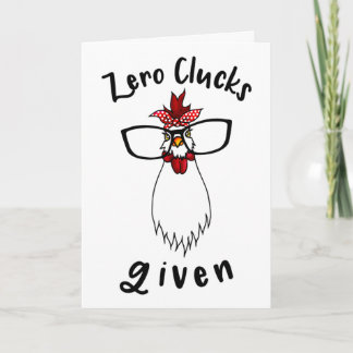 Tarjeta No se dan cloqueos Divertida granja de pollos Gran