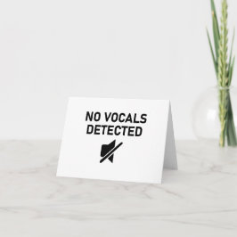 Tarjeta No se detectaron vocales con diseño de audio mínim