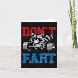 Tarjeta No se fastidie el divertido peso del entrenamiento