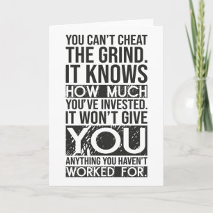 Tarjeta No se puede engañar a la gente - Gimnasio, agitaci