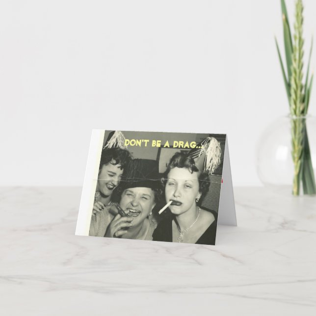 Tarjeta No sea una fricción… vayamos de fiesta (Anverso)