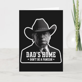 Tarjeta No Seas Un Panican Trump Vaquero Papá Día del Padr