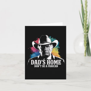Tarjeta No Seas Un Panican Trump Vaquero Papá Día del Padr