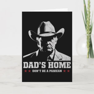 Tarjeta No Seas Un Panican Trump Vaquero Papá Día Del Padr