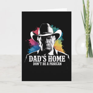 Tarjeta No Seas Un Panican Trump Vaquero Papá Día Del Padr