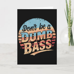 Tarjeta No seas un tonto B Gráfico divertido de pesca para