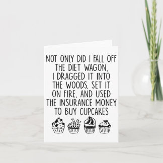 Tarjeta No Solo Me Caí Del Vagón De La Dieta Que Arrastré.