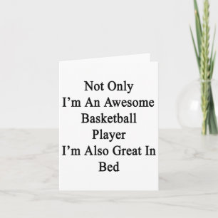 Tarjeta No solo soy un increíble jugador de baloncesto, ta