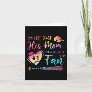 Tarjeta No Sólo Su Mamá Soy Su Número Uno De Béisbol.