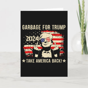 Tarjeta No Somos Basura Votetrump 2025 Seguidor de Trump
