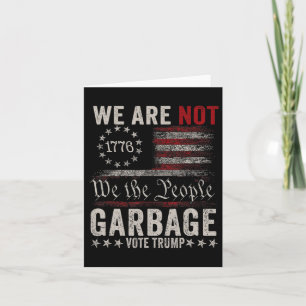 Tarjeta No somos partidarios de Trump en el Votetrump 2024