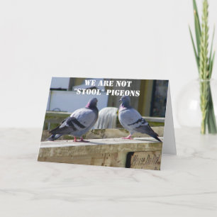 TARJETA NO SOMOS PIGEONS