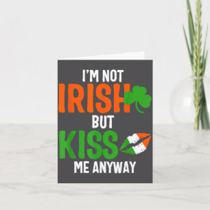 Tarjeta No soy irlandés pero bésame de todos modos - Día d