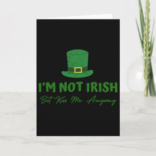 Tarjeta No soy irlandés pero bésame de todos modos, divert