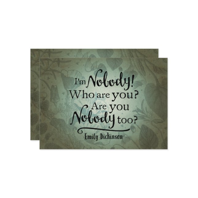 Tarjeta No soy ninguna cita (Anverso/Reverso In Situ)