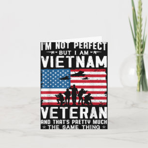 Tarjeta No Soy Perfecto Pero Soy Un Veterano De Vietnam 