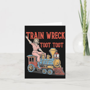 Tarjeta No Soy Un Desastre De Tren Toot Toot Humor De Salu