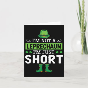 Tarjeta No Soy Un Duende Solo Soy Bajo Día De San Patricio