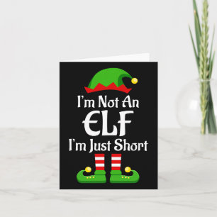 Tarjeta No Soy Un Navidad De La Familia Elf Pjs Que Coinci