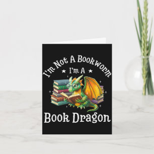 Tarjeta No soy un ratón de biblioteca, soy un dragón de li