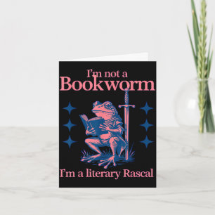 Tarjeta No soy un ratón de biblioteca, soy una rana bribon