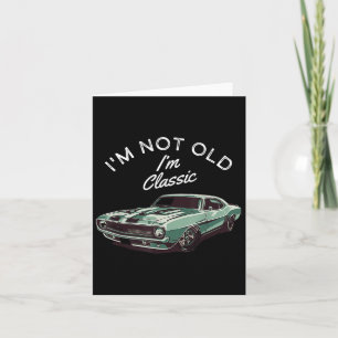 Tarjeta No Soy Viejo Im Clic Vintage Muscar Car
