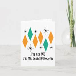 Tarjeta No soy viejo, soy medio siglo de diamantes atómico