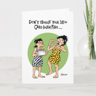 Tarjeta No sudar el cumpleaños 38