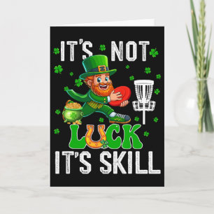 Tarjeta No Suerte Orgulloso Habilidad Día de San Patricio 