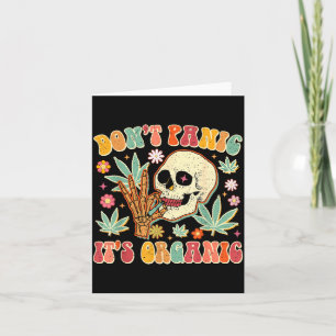 Tarjeta No te asustes, es hierba orgánica calavera