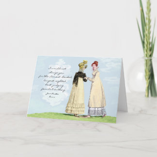 Tarjeta No Te Cambiaría - Jane Austen Note Card
