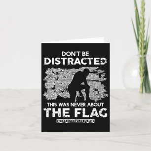 Tarjeta ¡No te distraigas! ¡Tomen Una Rodilla Por Igualdad