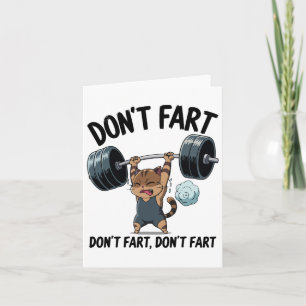 Tarjeta No te fastidies el divertido gimnasio Fitness entr