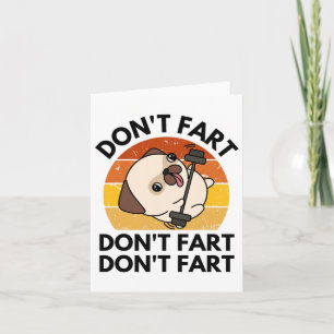 Tarjeta No te fastidies Perro Funny Fitness Gym Weightlif