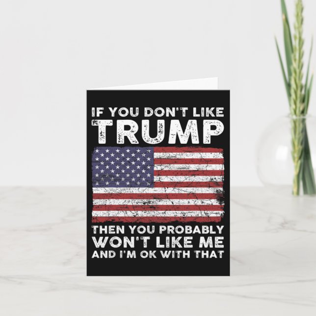 Tarjeta No Te Gusta Trump Entonces Probablemente No Te Gus (Anverso)
