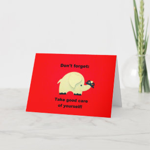 Tarjeta No te olvides: ¡Cuídate bien!