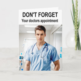 Tarjeta No te olvides de tu cita con el médico.