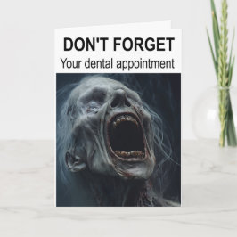 Tarjeta No te olvides de tu cita dental.