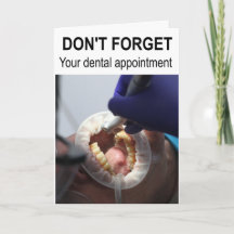 No te olvides de tu cita dental.