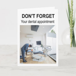 Tarjeta No te olvides de tu cita dental.