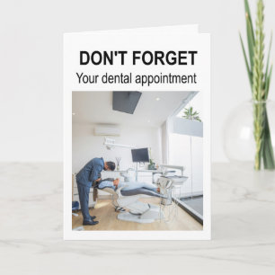 Tarjeta No te olvides de tu cita dental.