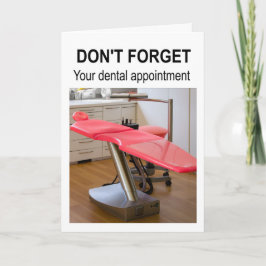 Tarjeta No te olvides de tu cita dental.
