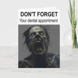 Tarjeta No te olvides de tu cita dental.