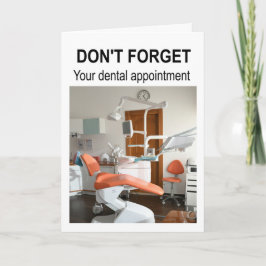 Tarjeta No te olvides de tu cita dental.