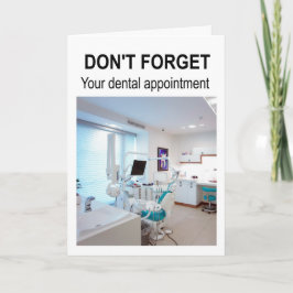 Tarjeta No te olvides de tu cita dental.